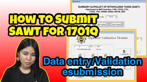 How to Submit SAWT for Quarterly Income Tax Return .